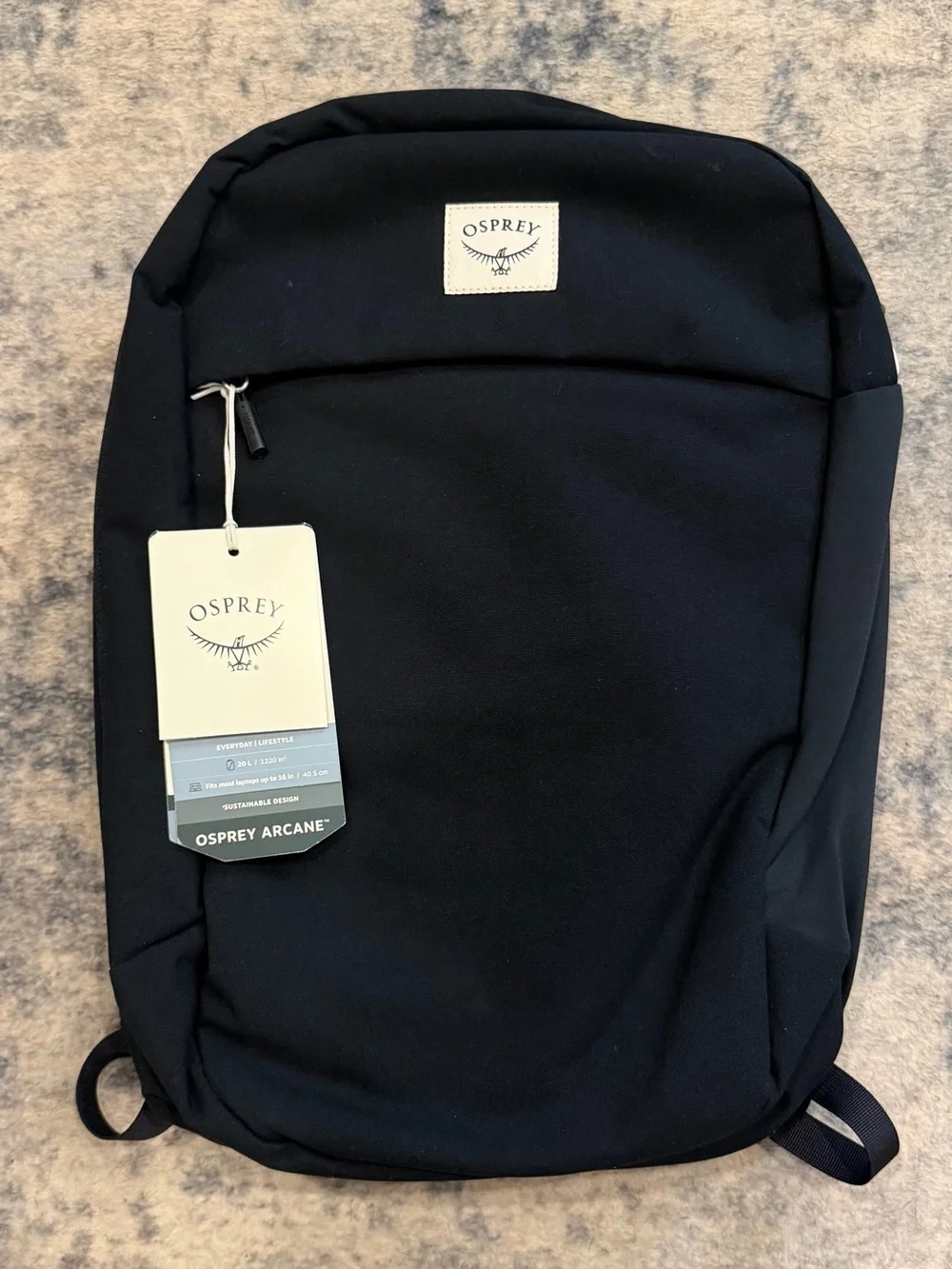 NEW Osprey Arcane Everyday Large Black Commuter Backpack Office Work Laptop Bag